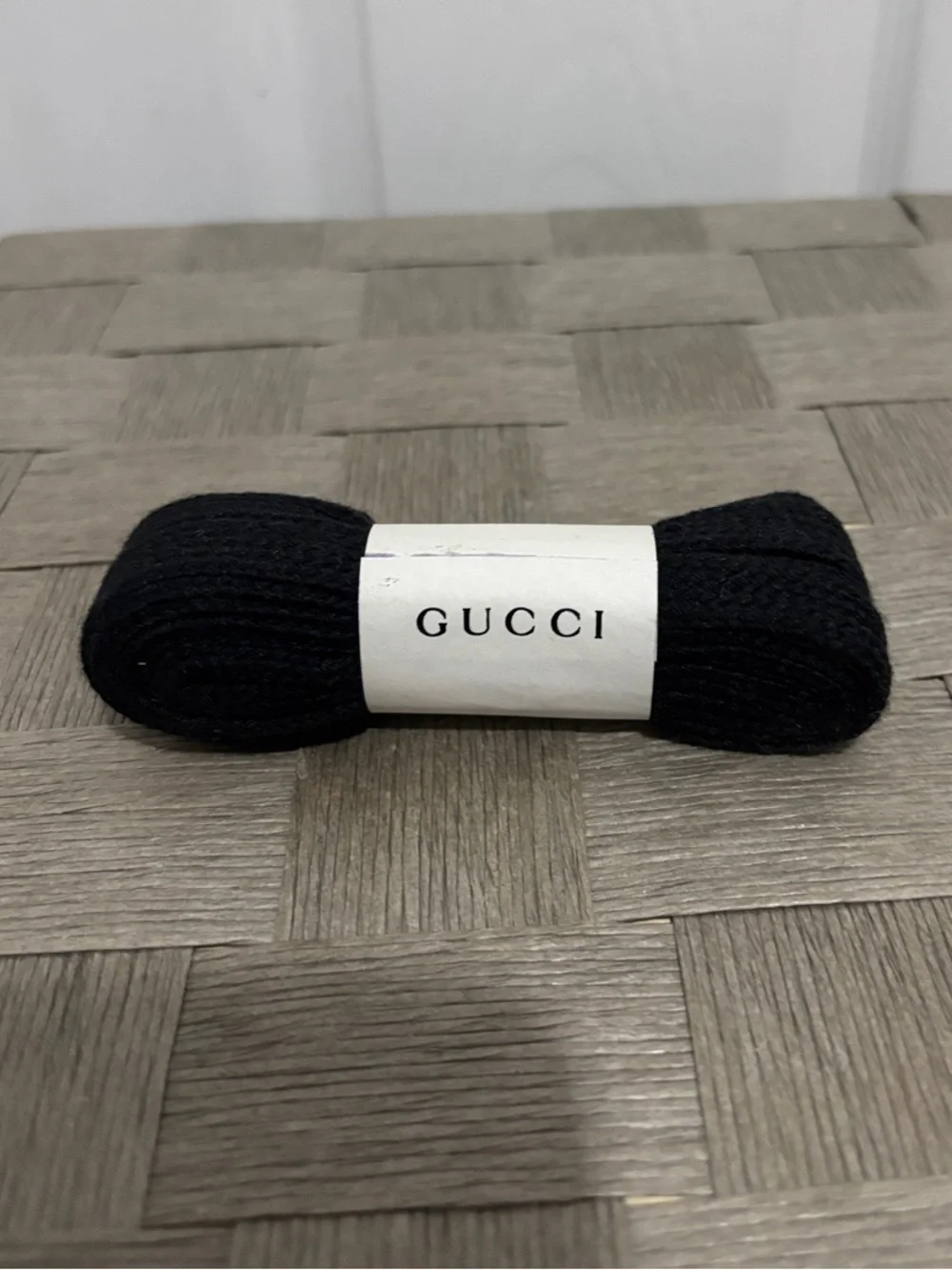 Gucci shoelaces black men’s